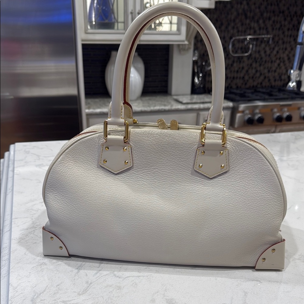 Louis Vuitton Le Superbe Suhali Goatskin Leather Ivory Purse Stunning - Picture 6 of 10